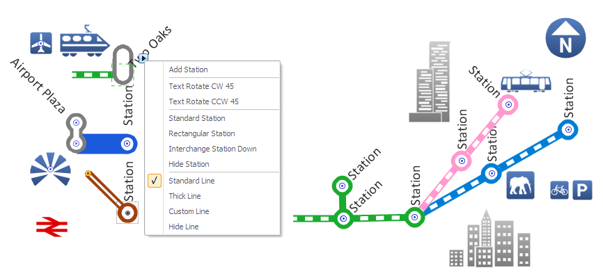 Subway infographic design elements - software tools *