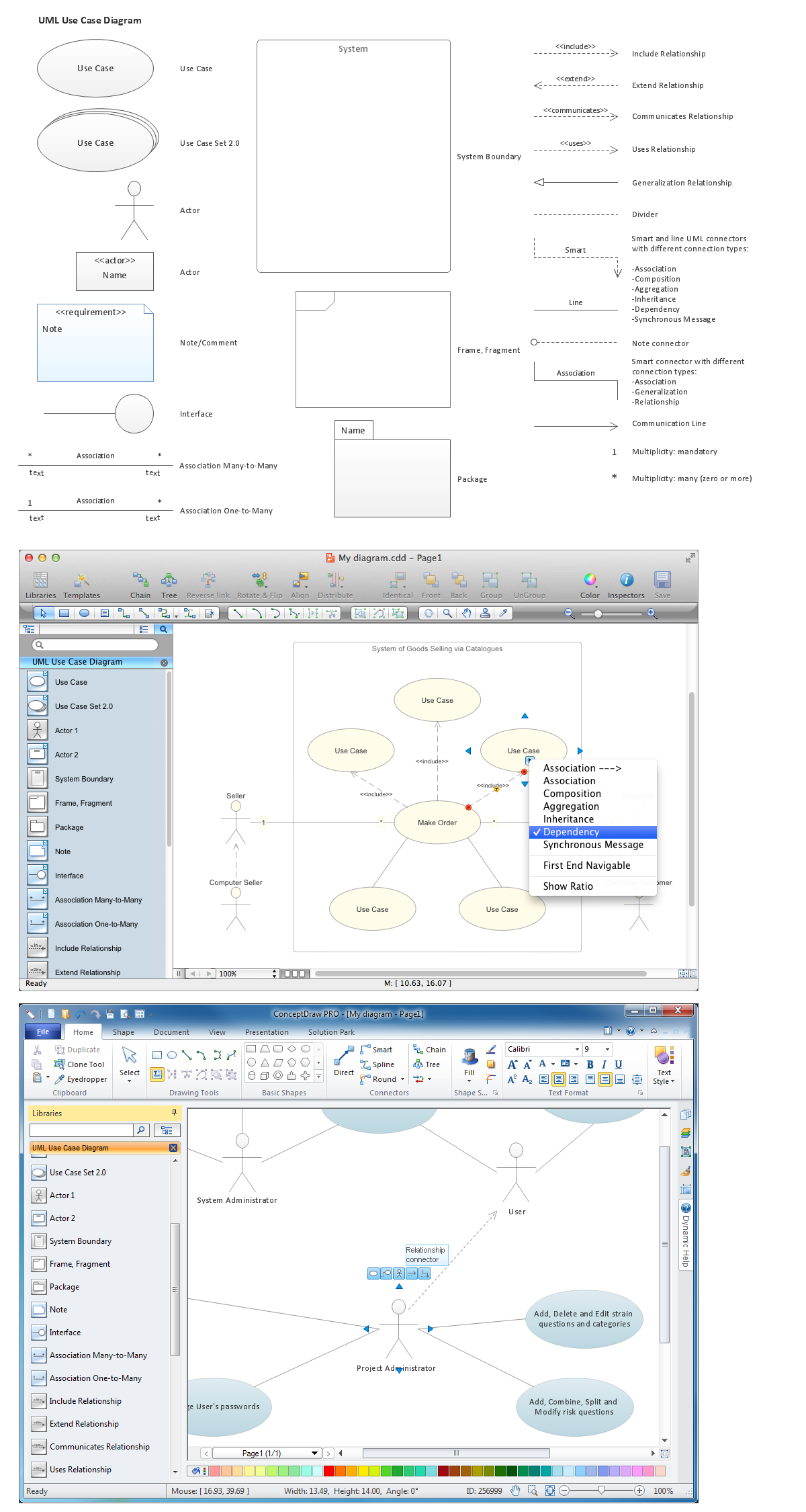 Diagramming Software for Design UML Use Case Diagrams *