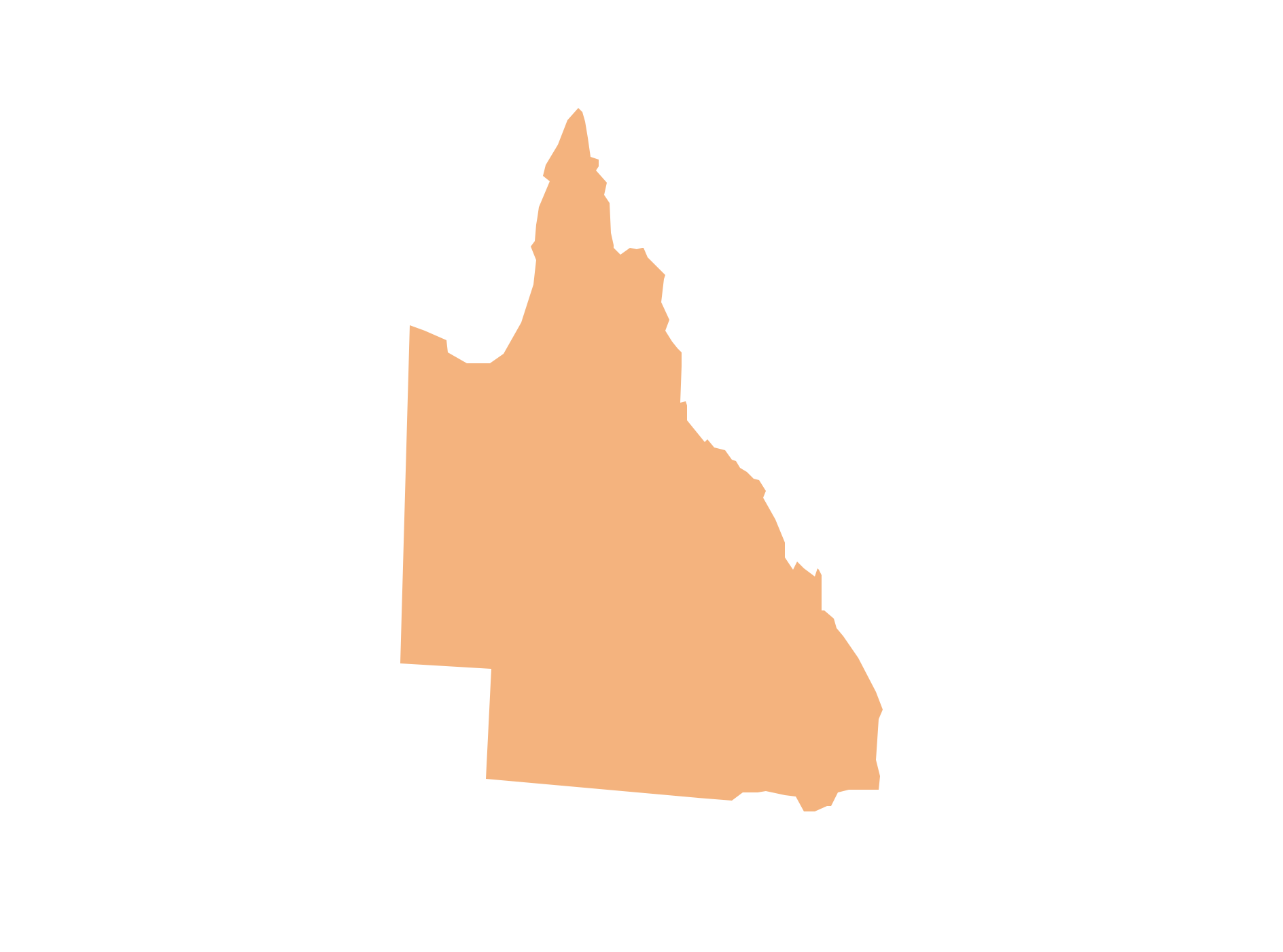 Geo Map - Australia - Queensland *