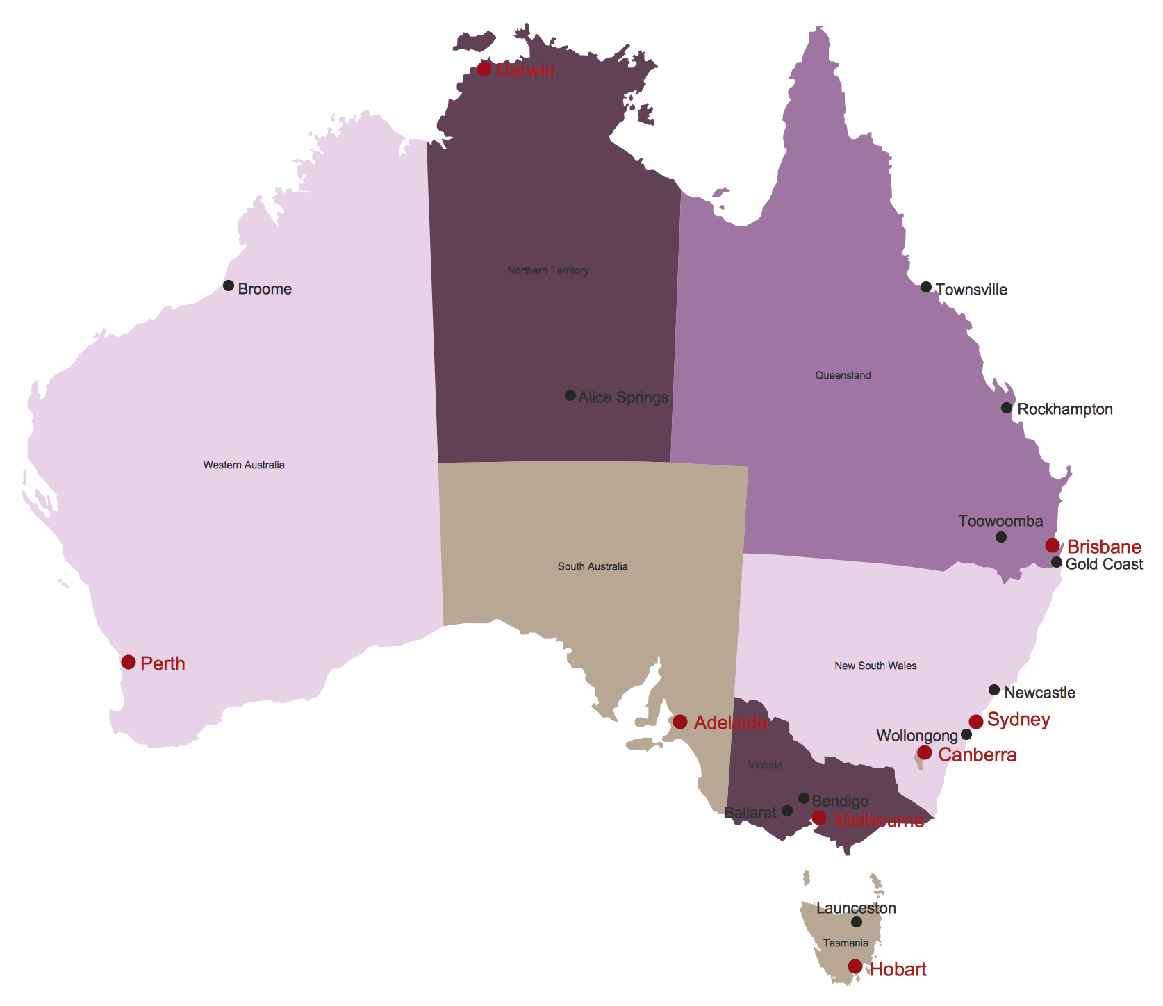 Australia Map *