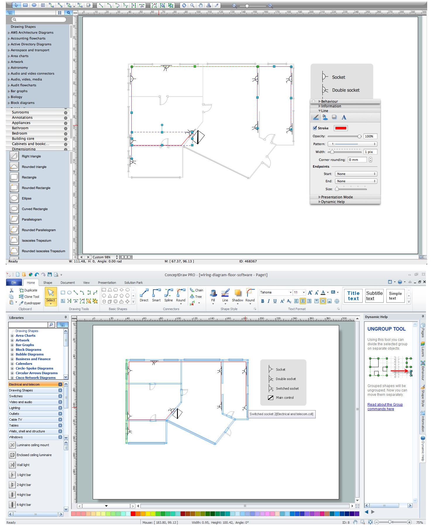 Wiring Diagrams With Conceptdraw Pro