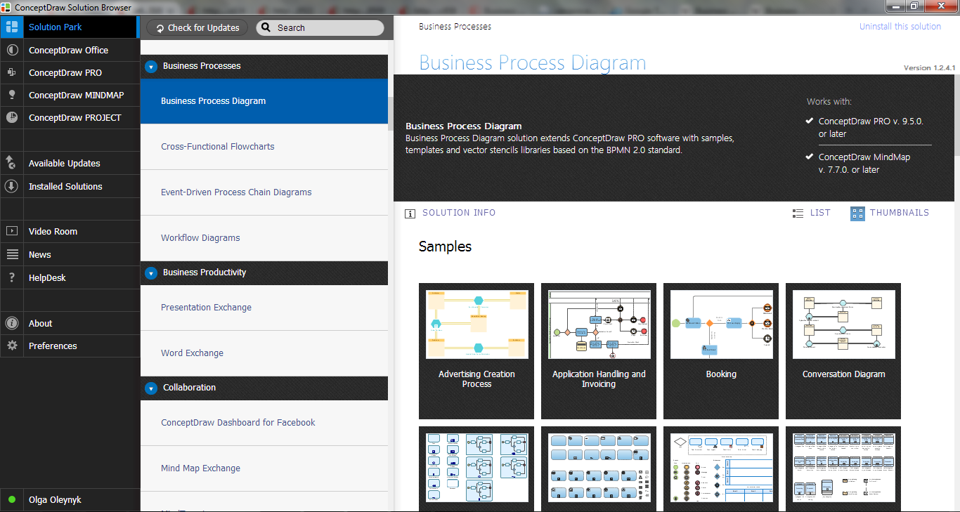 Business Process Diagram Solution in Solution Browser Business Process Diagram Solution in Solution Browser