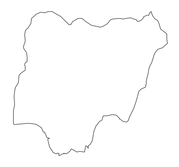 Geo Map - Africa - Nigeria Contour