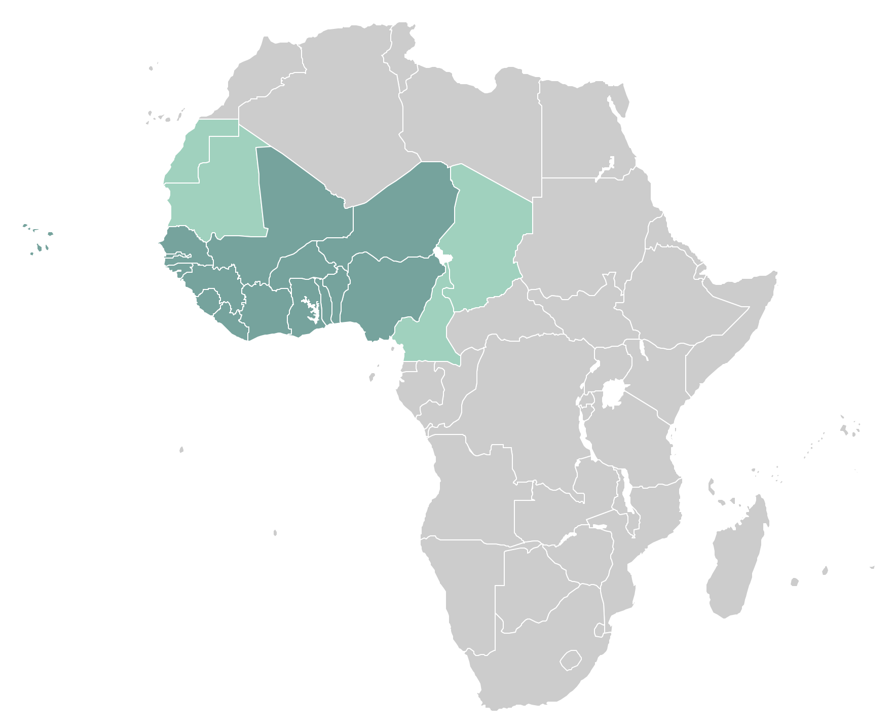 West Africa countries