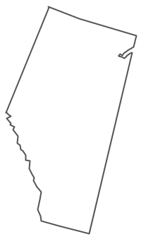 Geo Map - Canada - Alberta Contour