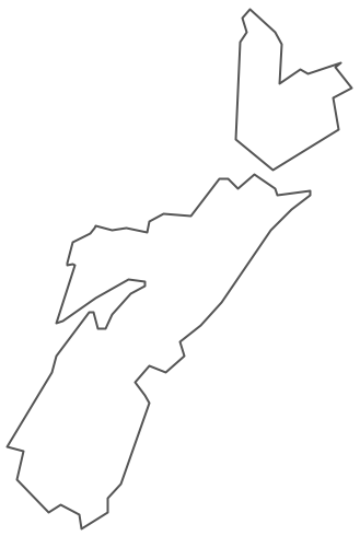 Geo Map - Canada - Nova Scotia Contour