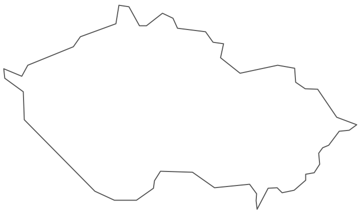 Geo Map - Europe - Czech Republic Contour