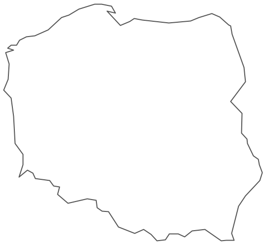 Geo Map - Europe - Poland Contour