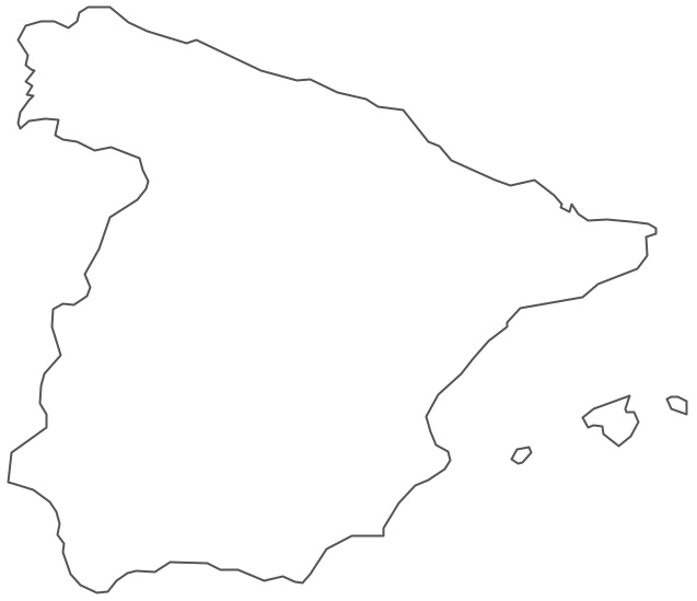 Geo Map - Europe - Spain Contour
