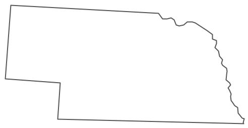 Geo Map - USA - Nebraska Contour