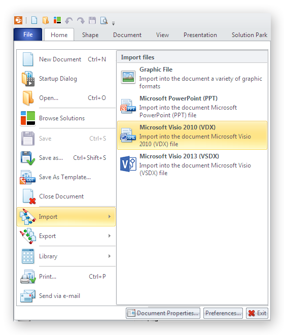 import visio how to import custom data from visio shape to conceptdraw import visio how to import custom data from visio shape to conceptdraw