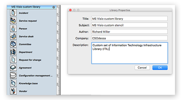 Convert Visio Custom Stencil to ConceptDraw PRO library visio-custom-library-conversion