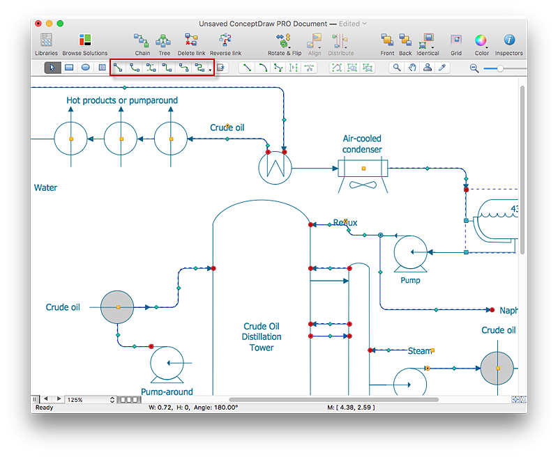 Creating a Create a Chemical Process Flow Diagram ...