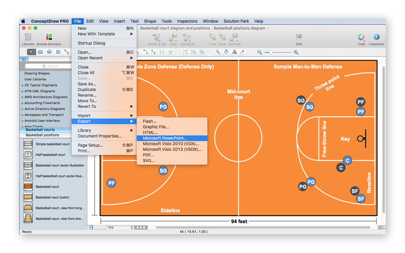 Present a basketball game strategy basketball-scheme-powerpoint
