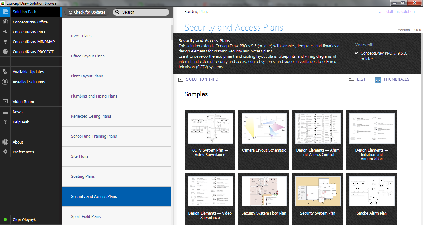 Security and Access Plans Solution in ConceptDraw STORE
