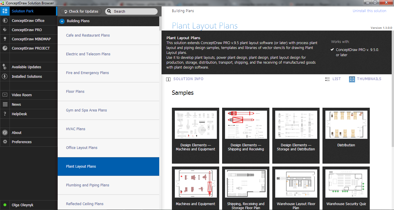 Plant Layout Plans Solution in ConceptDraw STORE