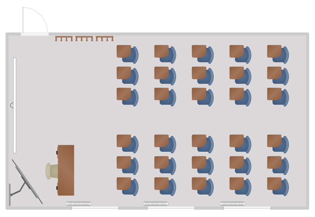 School Floor Plans - Training Classroom Plan