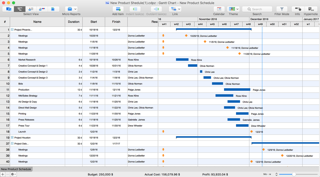 Conceptdraw project project management software_mac