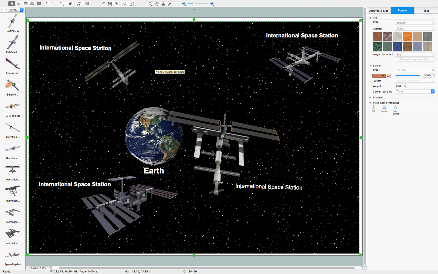 Aerospace and Transport Illustration solution for macOS X