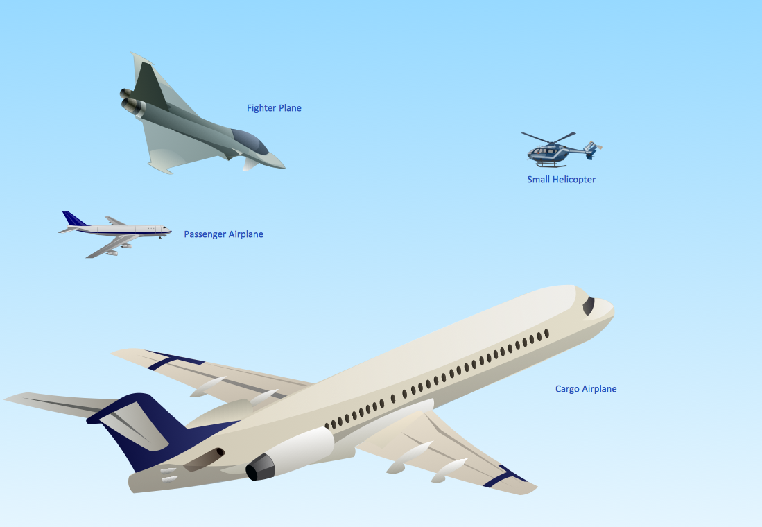 Aerospace Illustration. Aircraft Examples