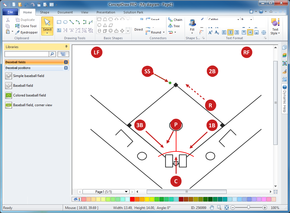 Baseball Solution | ConceptDraw.com