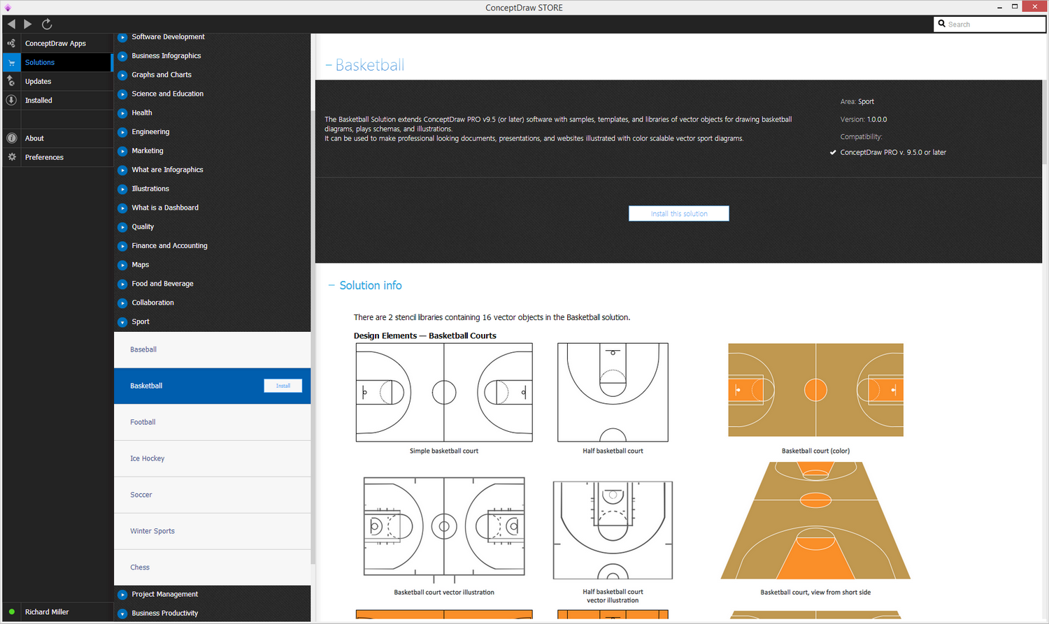 Basketball solution - Install