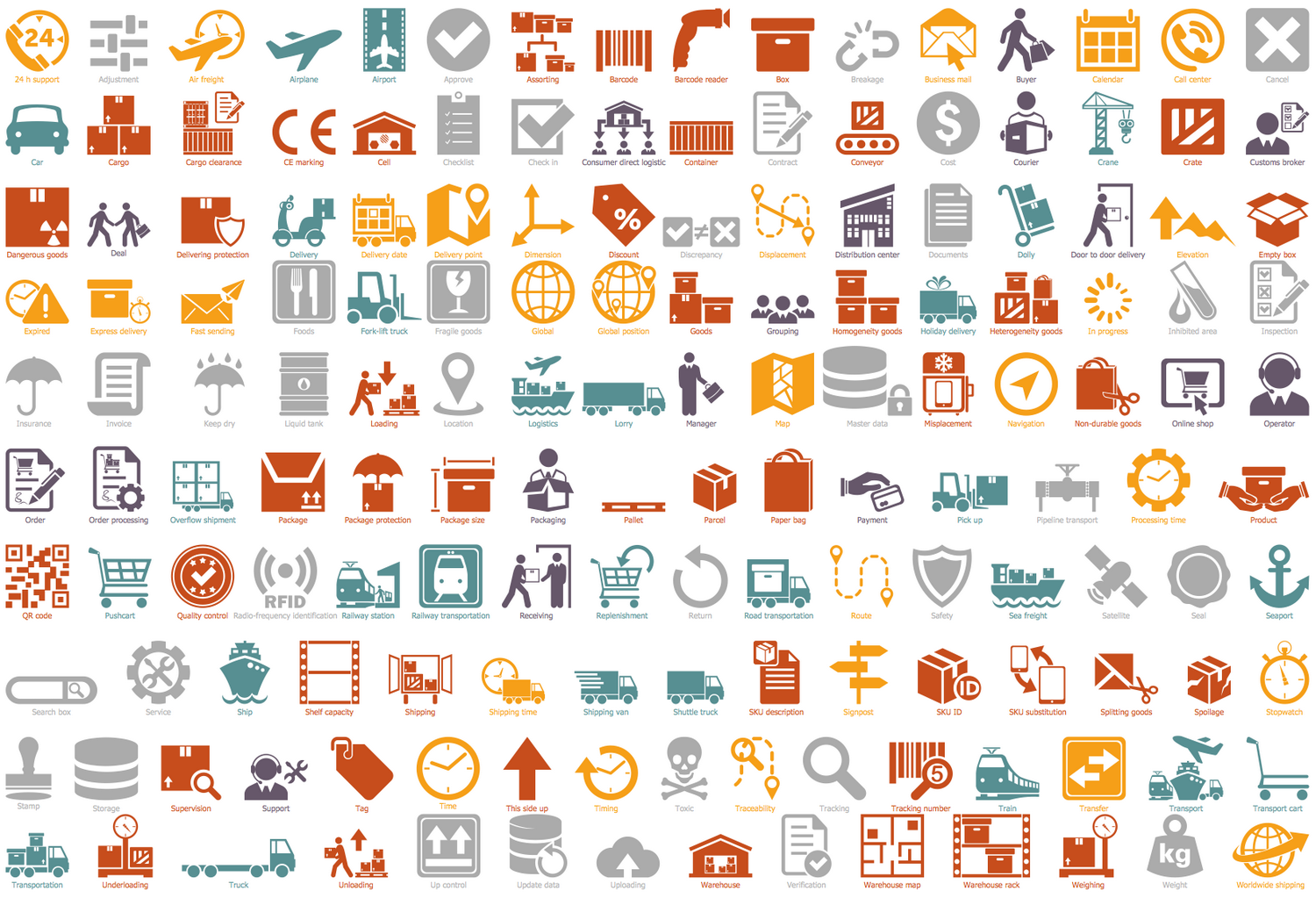 Design Elements — Logistic Icons