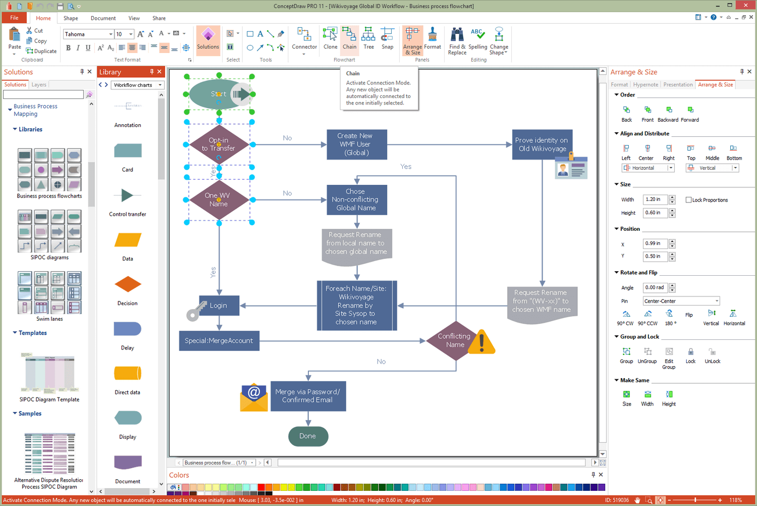 Business Process Workflow Diagrams Solution for Microsoft Windows
