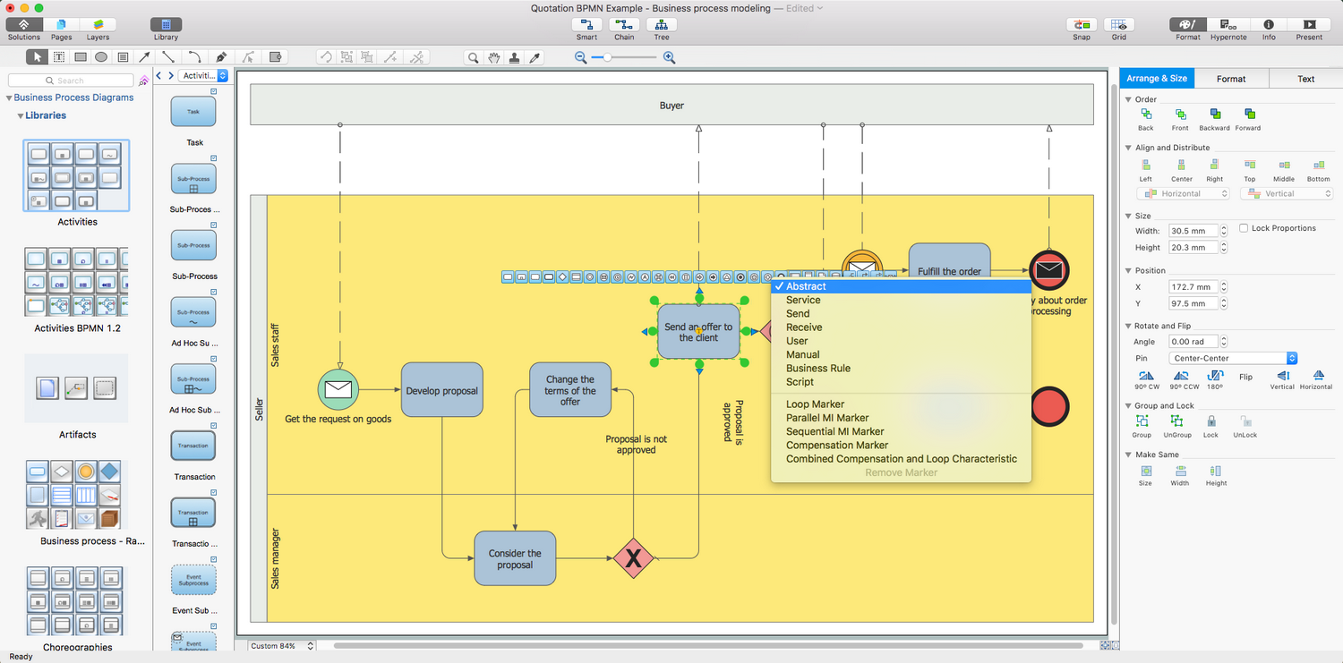 Business Process Diagrams Solution for Apple OS X