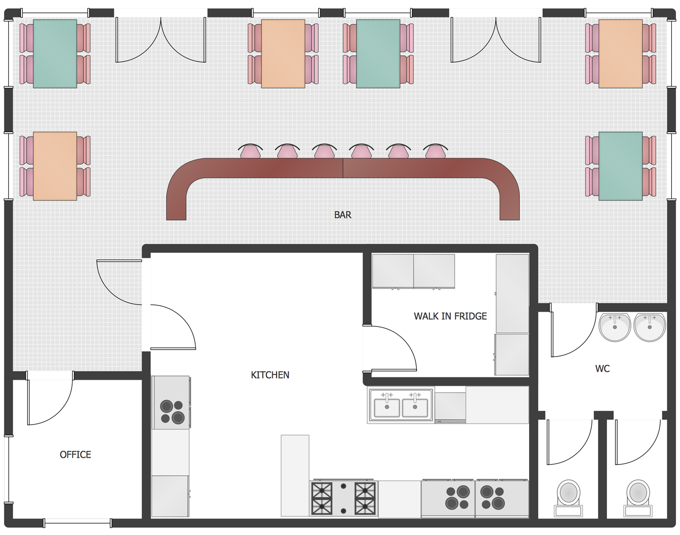 Restaurant Kitchen Floor Plan Layout - Creating a floorplan is a