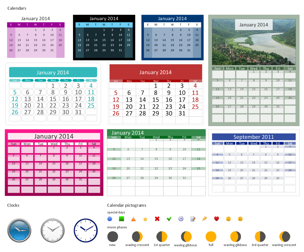 Design Elements — Calendars