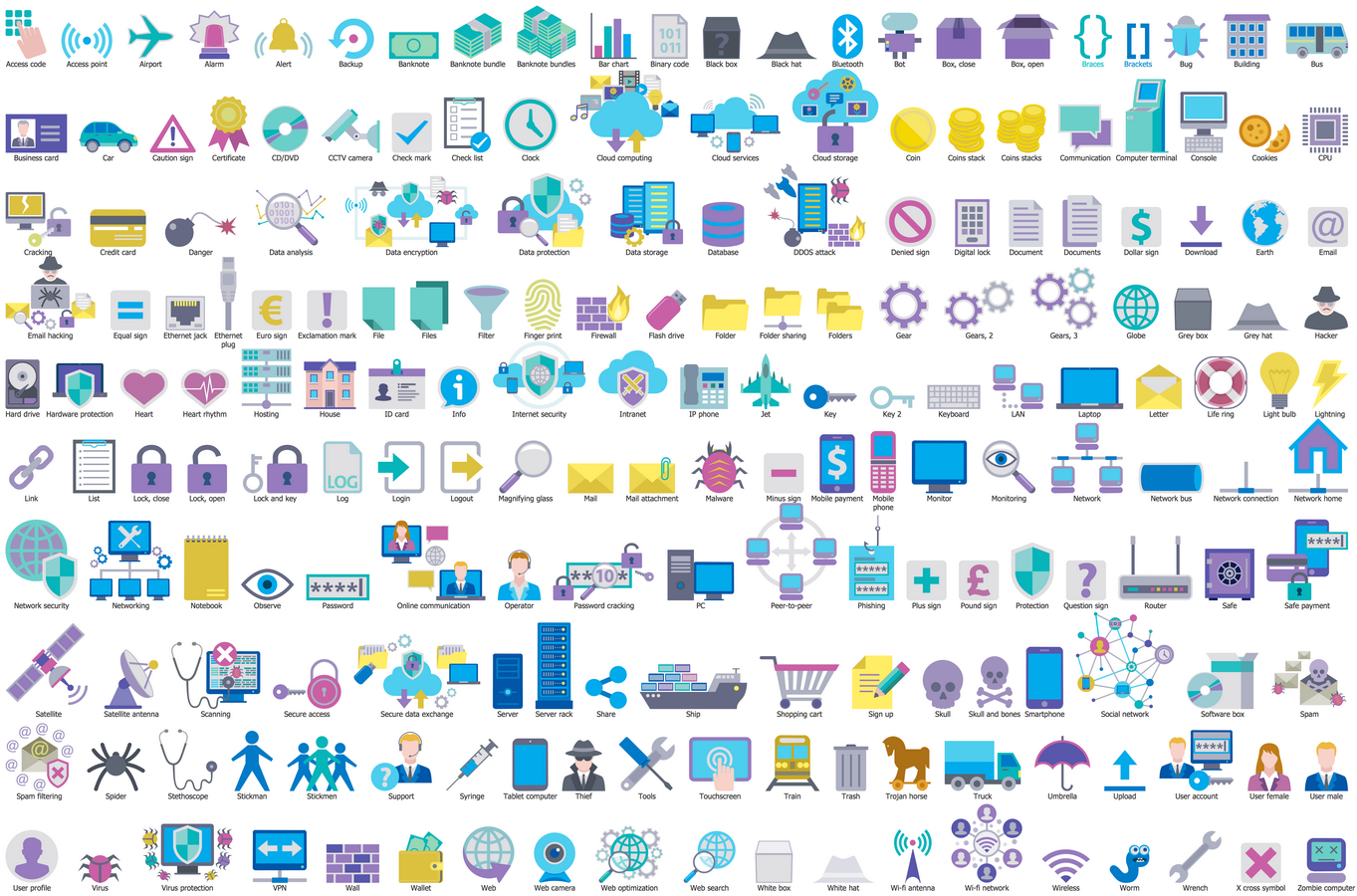 Design Elements — Cybersecurity Clipart