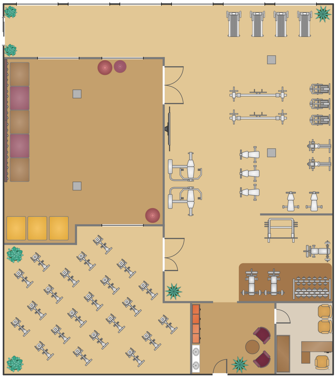 Fitness Center Layout