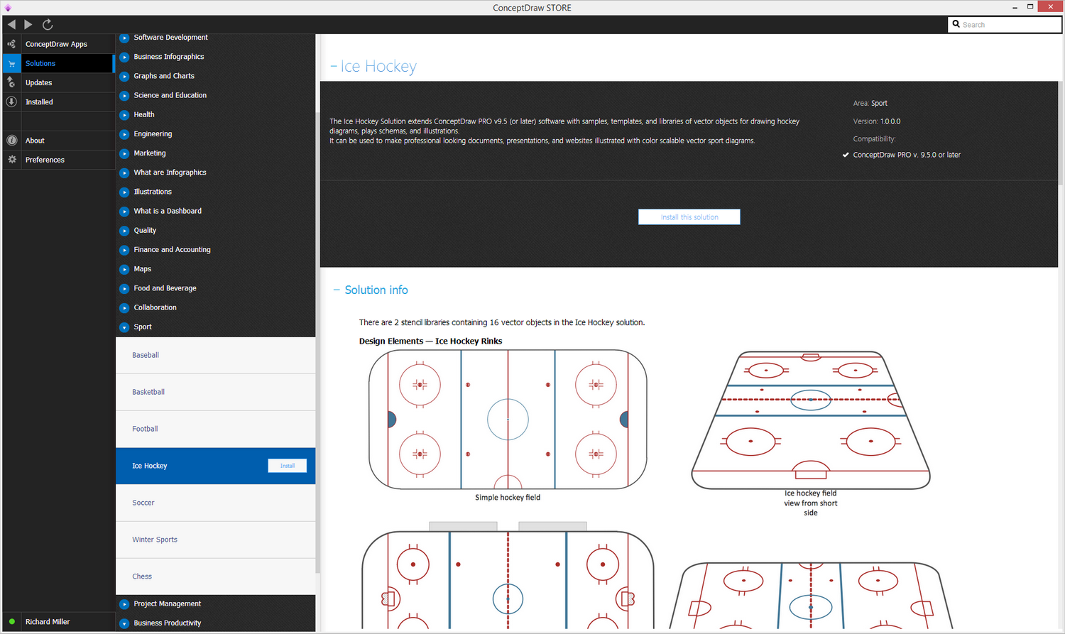 Ice Hockey solution - Install