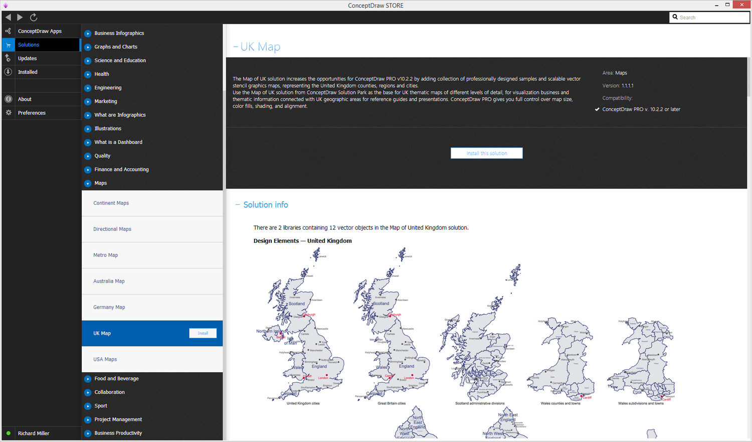 United Kingdom Map Solution - Install
