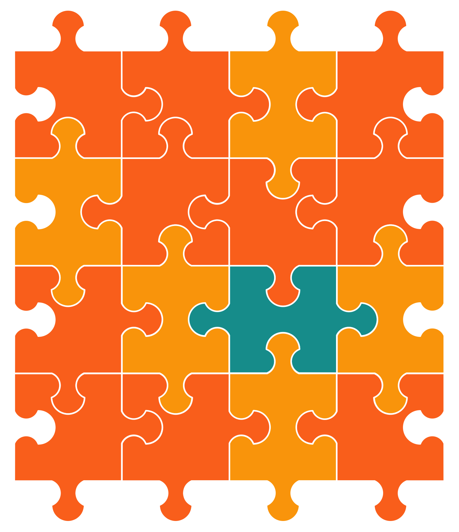 Puzzle Piece Diagram Alternating Sign Matrix