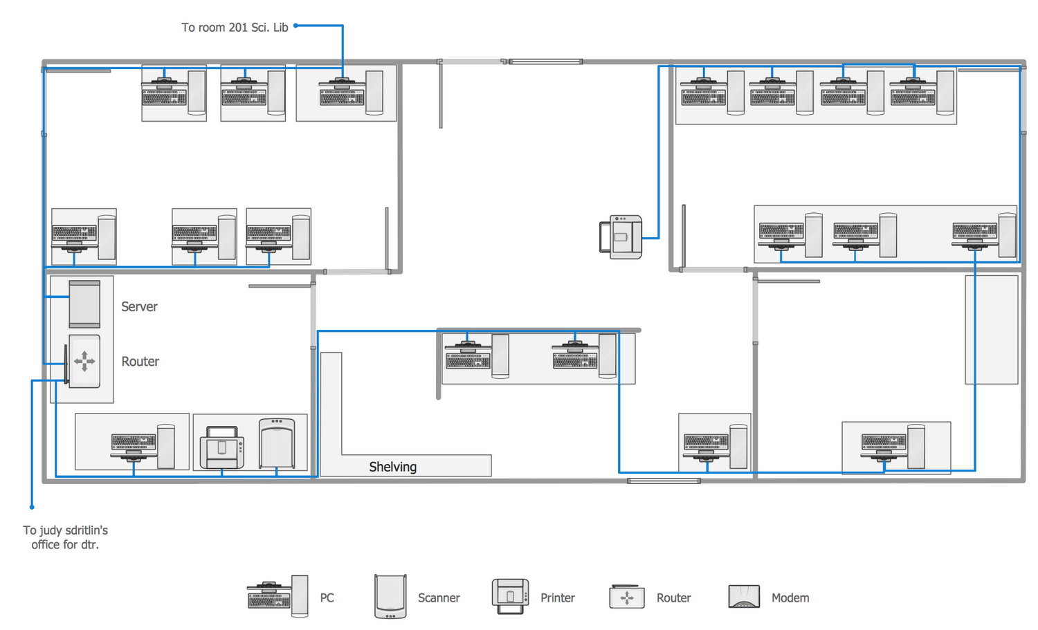 Network Layout Floor Plans Solution
