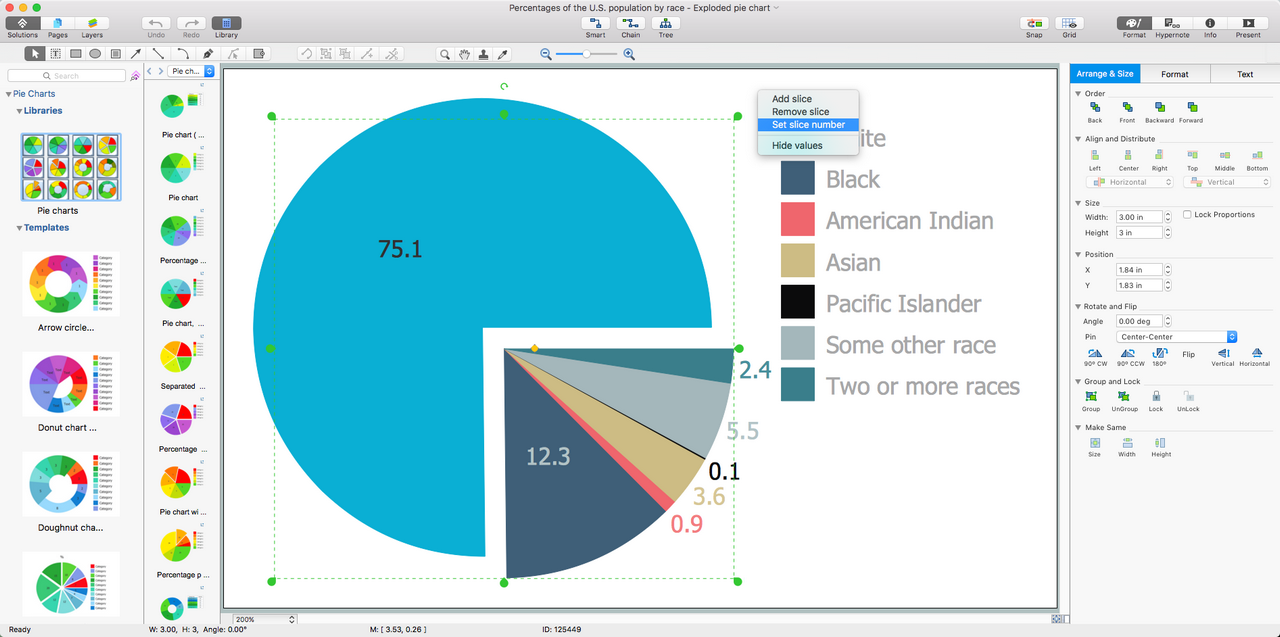 Pie Charts Solution for macOS X