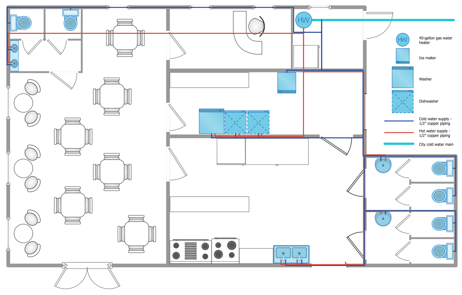 Plumbing And Piping Plans Solution ConceptDrawcom