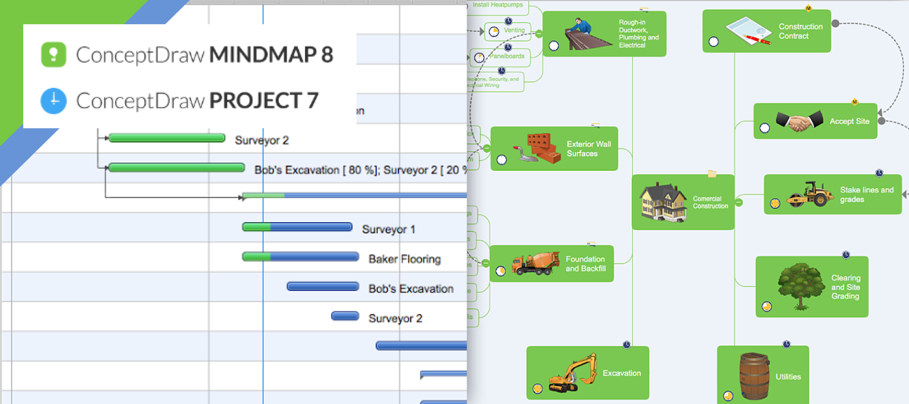 ConceptDraw Bundle: Project Map