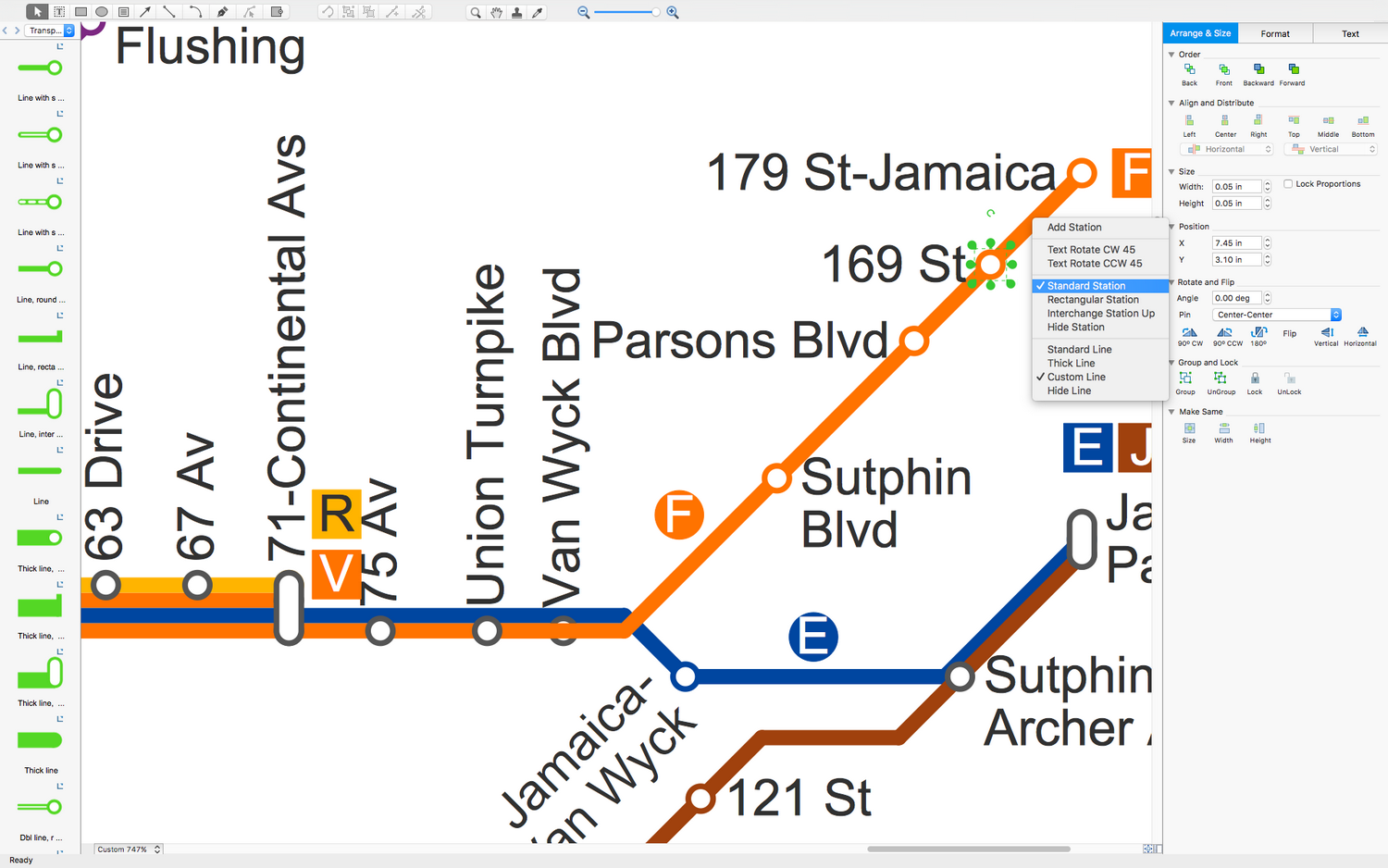 Metro Map Software for macOS X