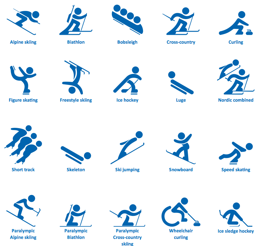 Design Elements — Winter Sports Symbols