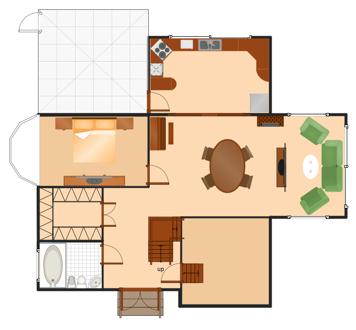 2D House Plan Drawing