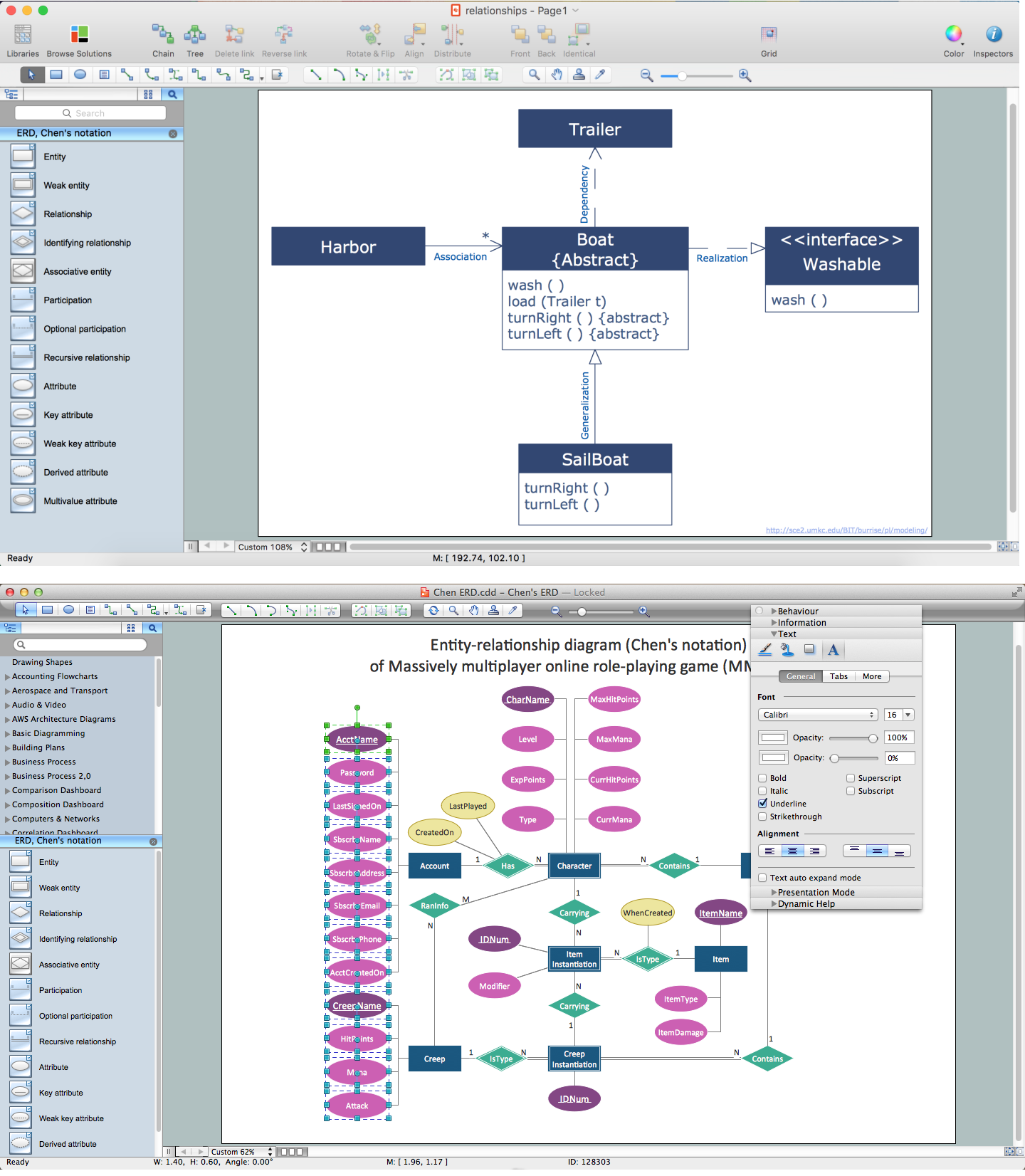 What's the best ERD tool for the Mac? *