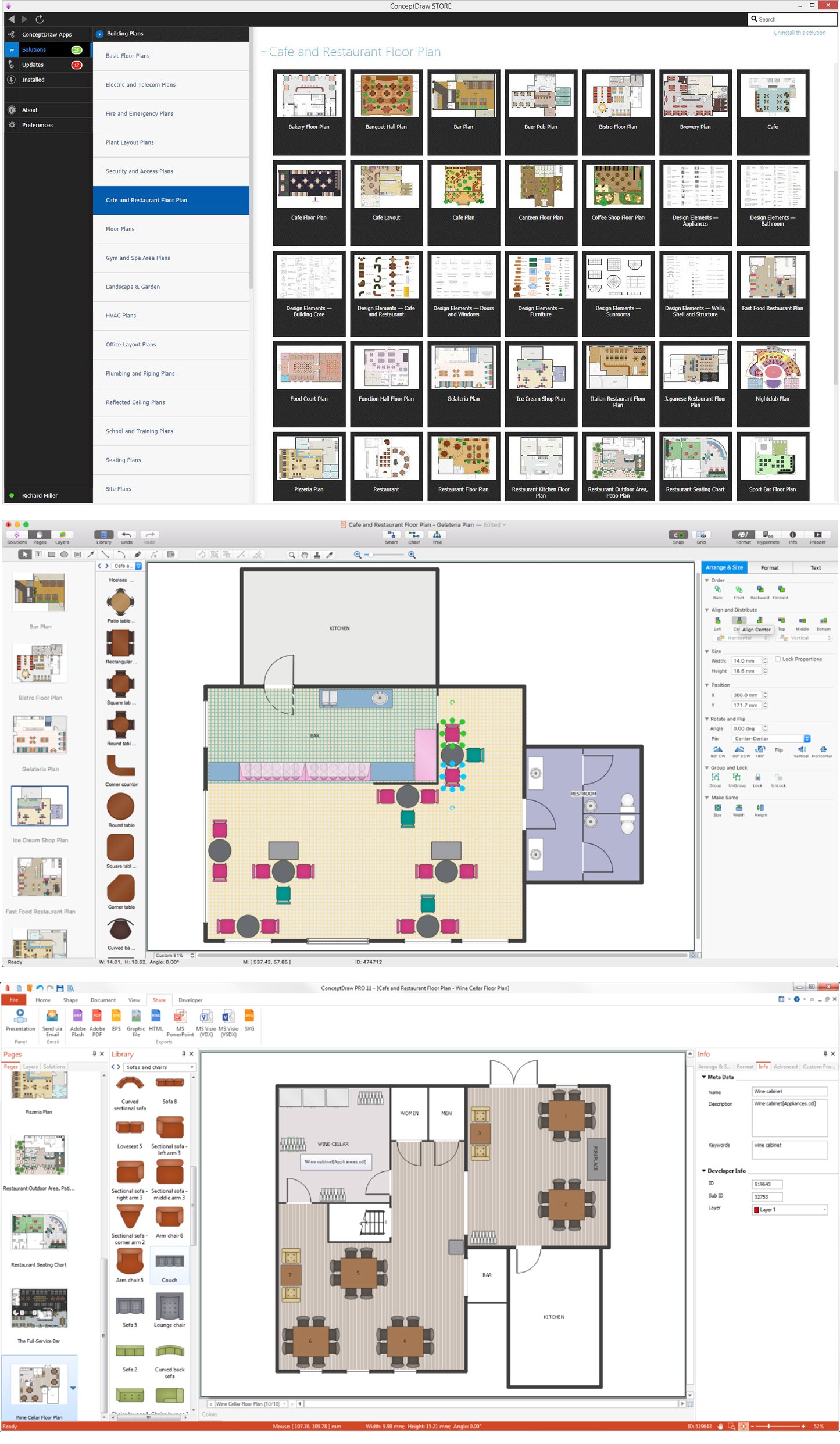 Cafe Floor Plan Example How To Create Cafe Floor Plan Design