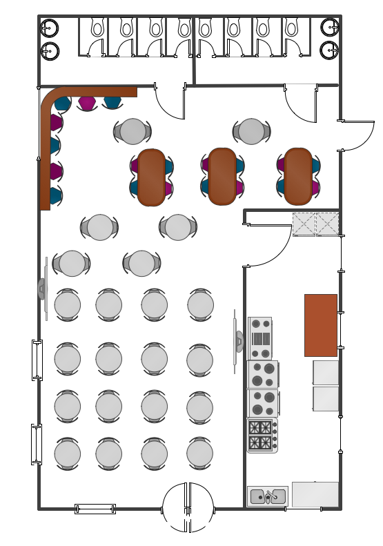 Cafe floor plan