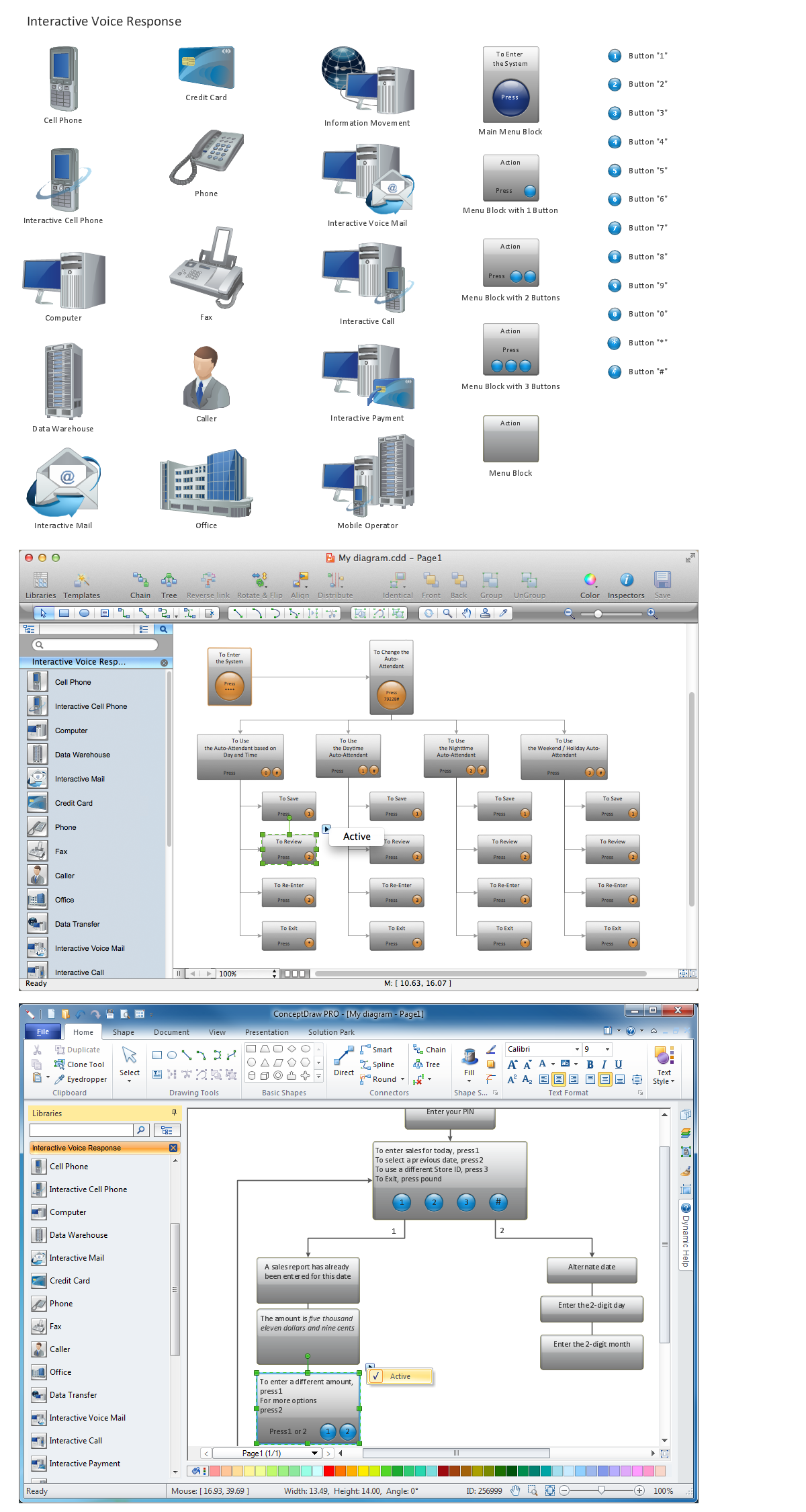 Network Diagramming Software for Design  <br>IVR Network Diagrams *