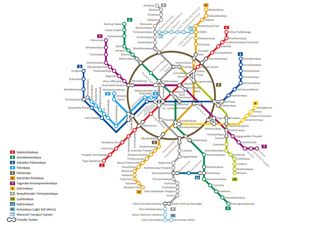 карта метро москвы на