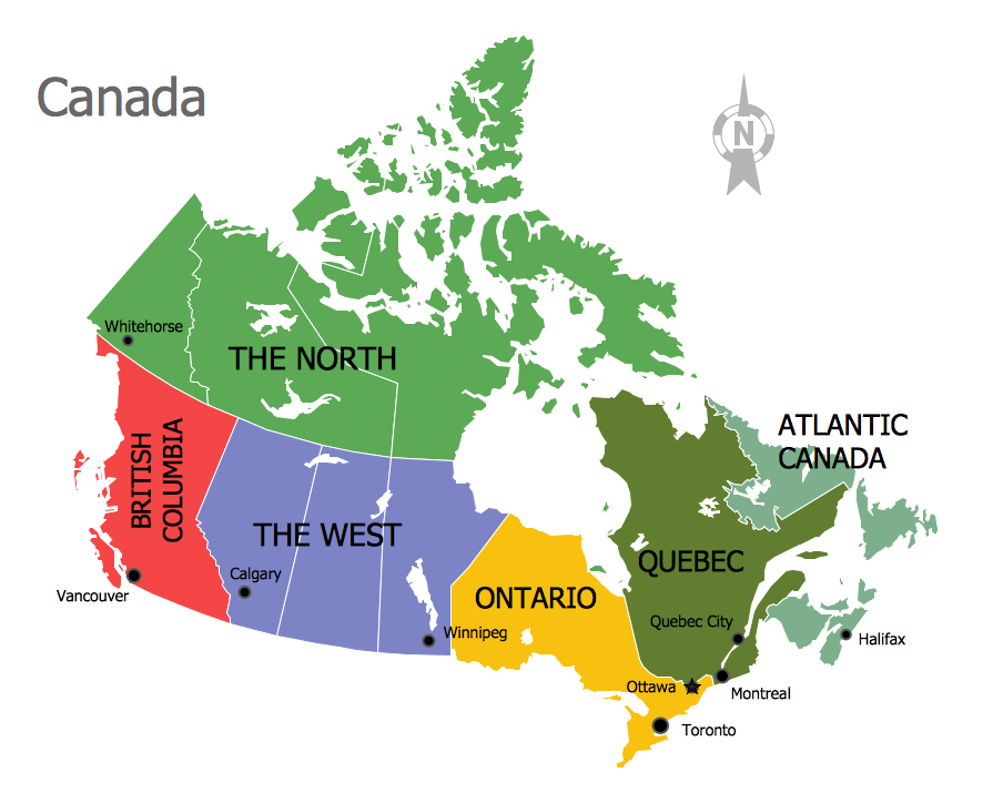 Continents Map