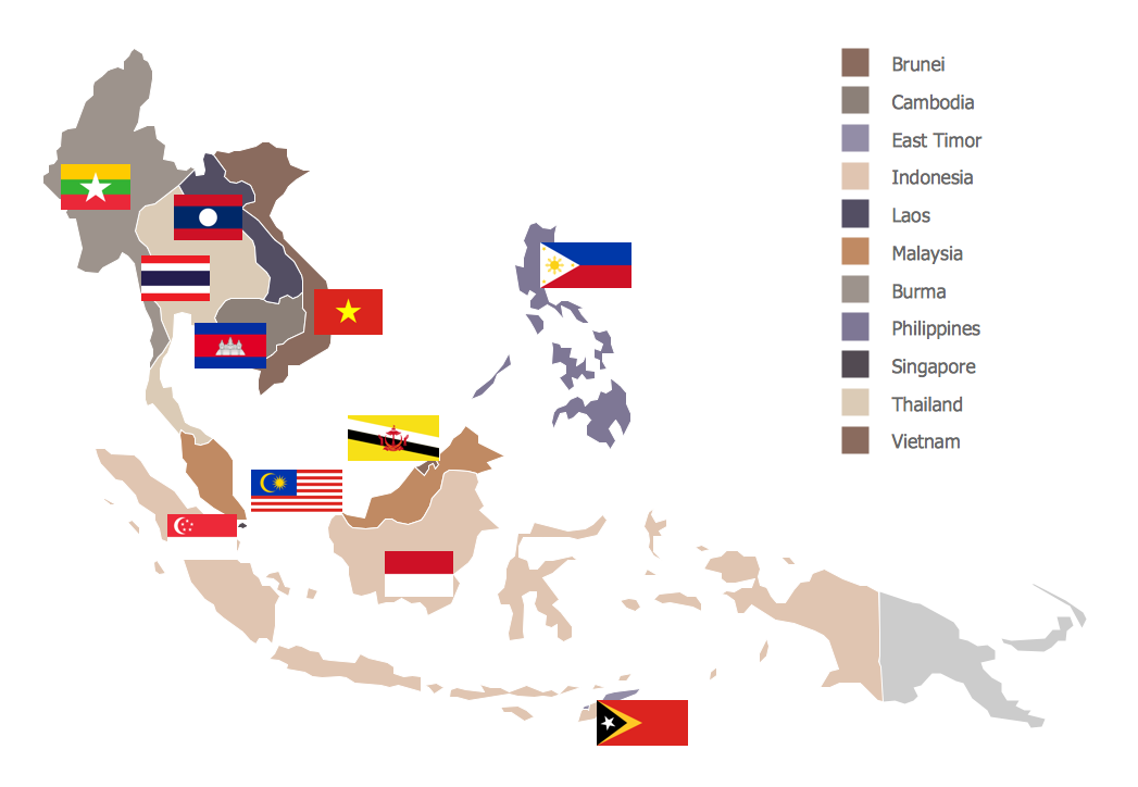 Continents and Oceans Map *